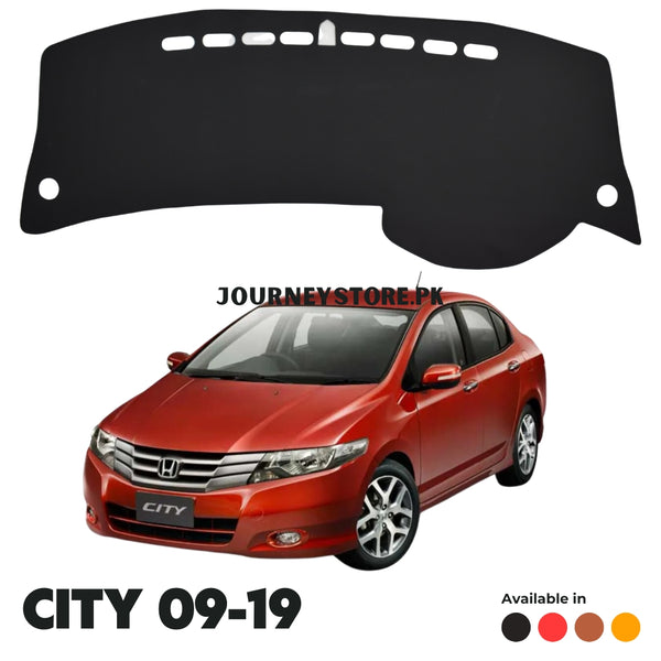 City 09-19 Faux Leather Dashboard Mats