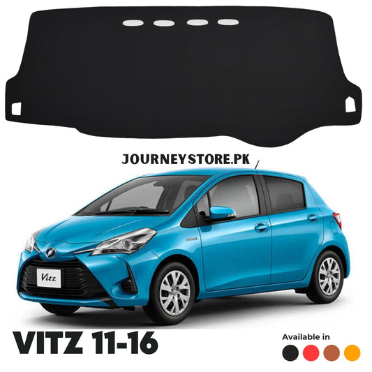 Vitz 11-16 Faux Leather Dashboard Mats